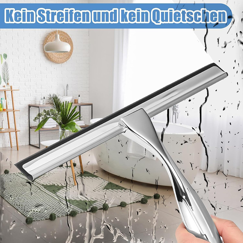 TO002 Ștergător de sticlă din aliaj de zinc, manual, pentru uz casnic, ștergere cu o singură față