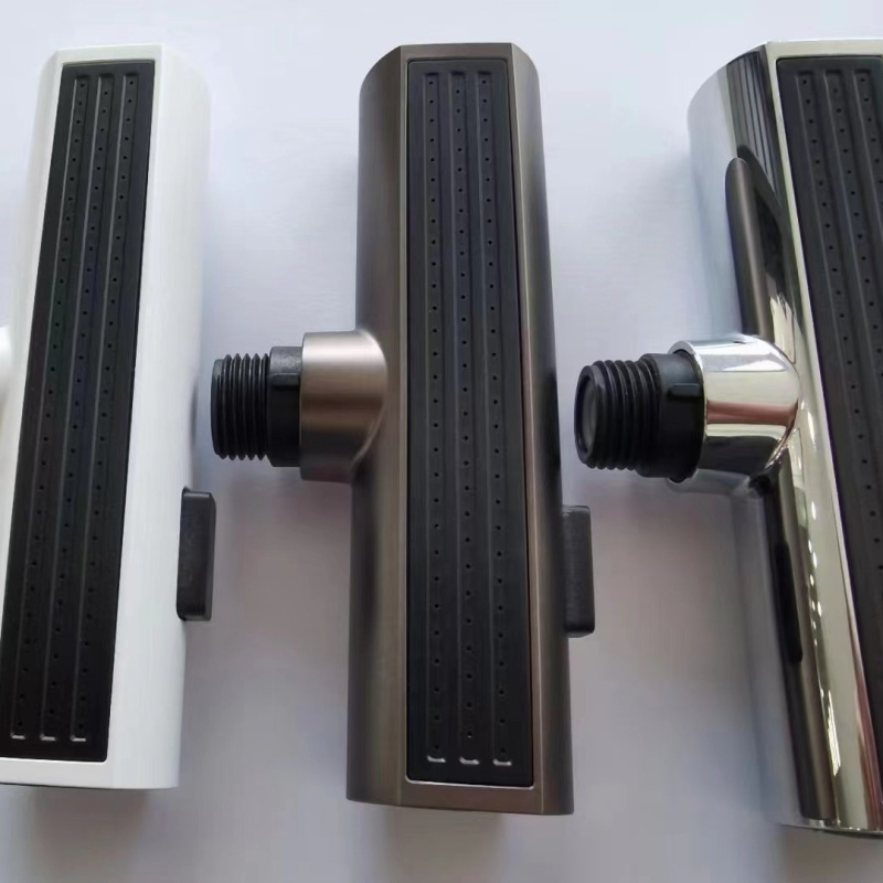 ABS триифункционална издърпваща се душ глава за кухненски кран, повърхност с четкова обработка, 1.6 MPa, 0–90 °C