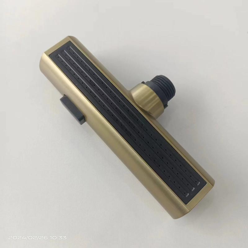 ABS триифункционална издърпваща се душ глава за кухненски кран, повърхност с четкова обработка, 1.6 MPa, 0–90 °C