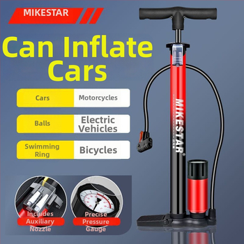 Високонапорна ръчна помпа за велосипеди, мотори и електрически превозни средства — бързо надуване, универсална, за домашна употреба
