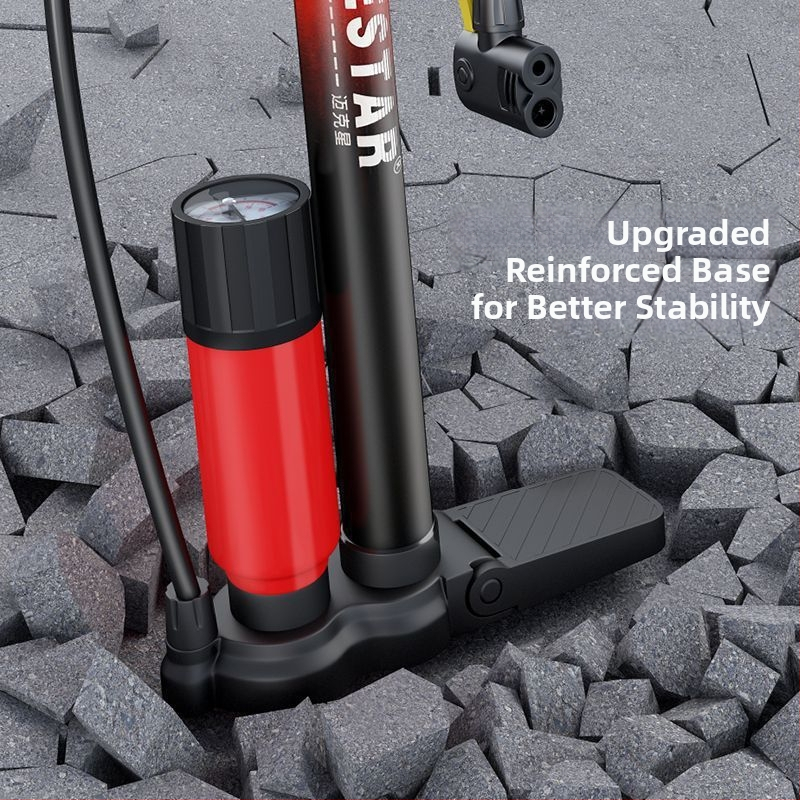 Kõrgsurve käsipump jalgrataste, mootorrataste ja elektriliste sõidukite jaoks — kiire täitmine, universaalne, koduseks kasutamiseks