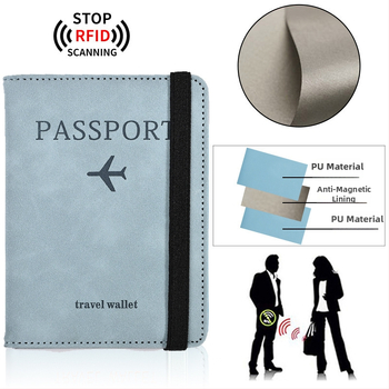 Držač putovnice PU – jednobojni uzorak, PU podstava, prozračan, vodootporan, izuzetno lagan; putnički stil