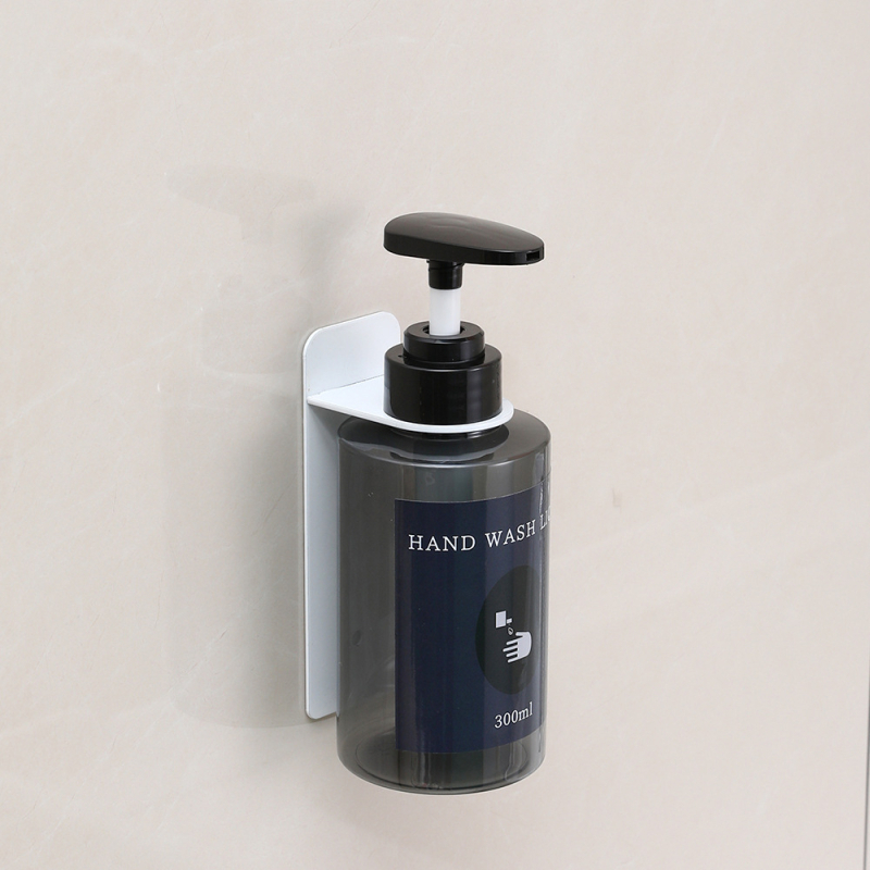 Zidni dozator tekućeg sapuna i držač boca za kupaonicu – od karbonskog čelika, kapacitet 300 ml, ručno pritiskanje, moderan minimalistički stil, pogodno za hotele