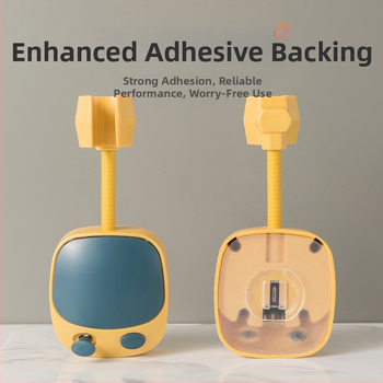 Suport reglabil pentru capul de duș, fără găuri, fixare cu adeziv, din plastic, accesorii pentru baie