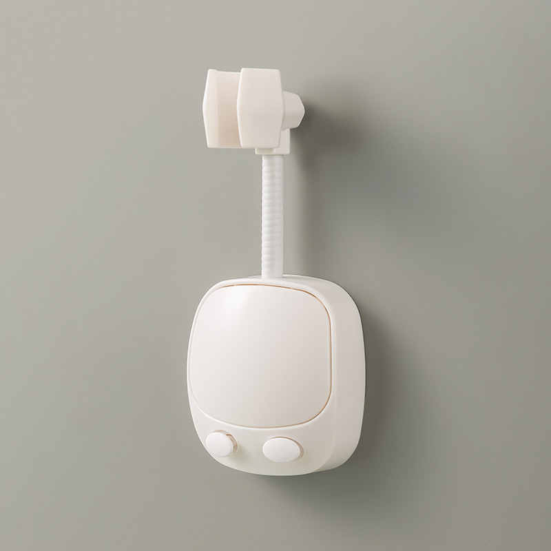 Suport reglabil pentru capul de duș, fără găuri, fixare cu adeziv, din plastic, accesorii pentru baie