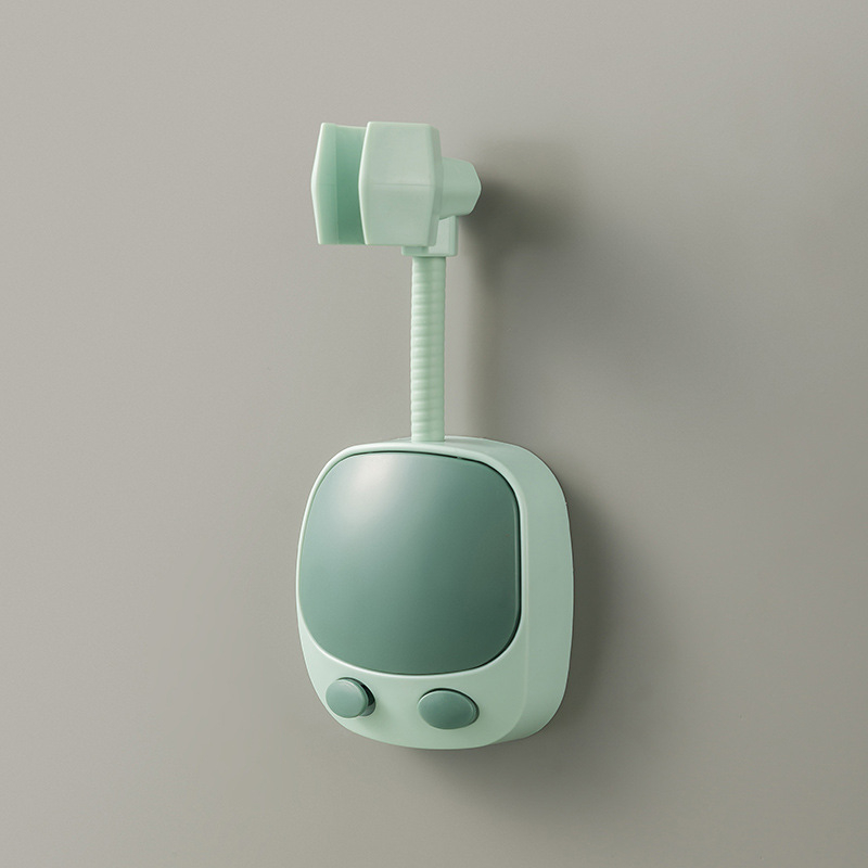 Suport reglabil pentru capul de duș, fără găuri, fixare cu adeziv, din plastic, accesorii pentru baie