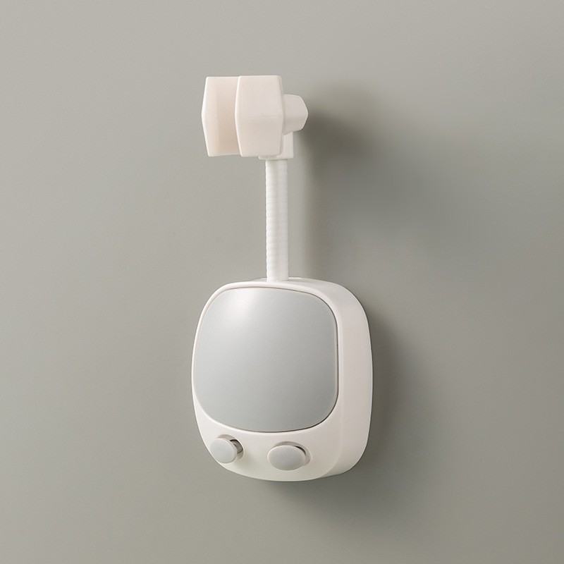 Suport reglabil pentru capul de duș, fără găuri, fixare cu adeziv, din plastic, accesorii pentru baie