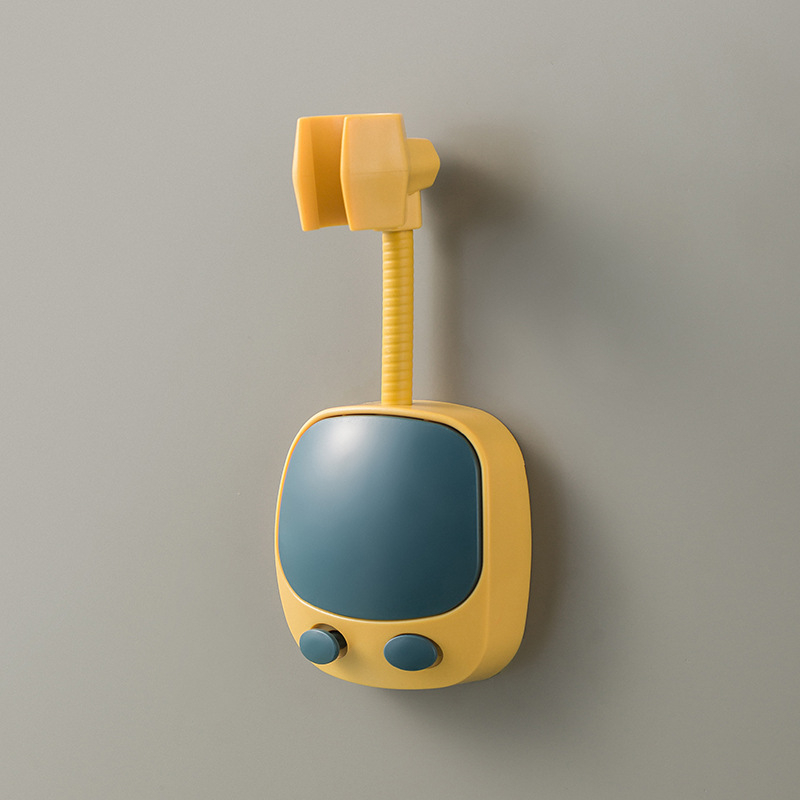 Suport reglabil pentru capul de duș, fără găuri, fixare cu adeziv, din plastic, accesorii pentru baie