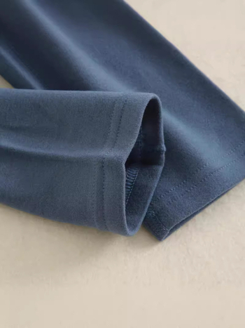 Детски термални дълги долни панталони, висока талия, универсални за двата пола, смес от акрил и спандекс, 42% акрил, за деца над 8 години, есен–зима