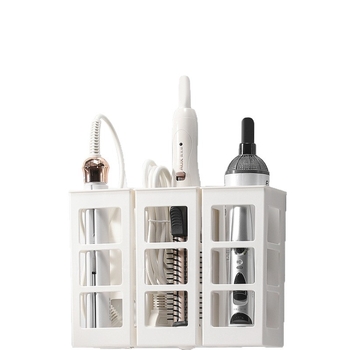 Polica za skladištenje uvijača za kosu – Plastična, 1 sloj, Moderan minimalistički stil, Nosivost: detalji na zahtjev