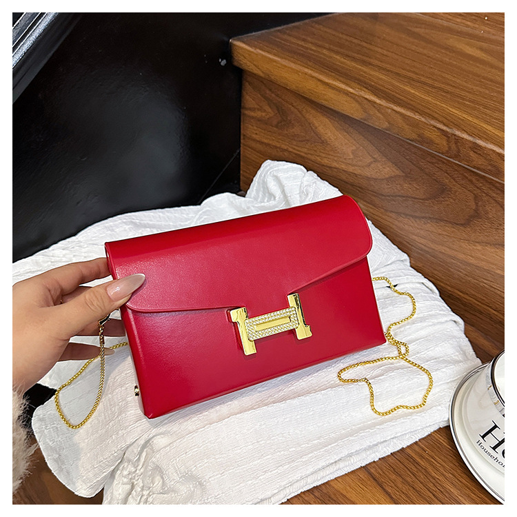 PU anyagú crossbody táska, vízszintes négyszög alakú, zár, poliészter-pamut bélés