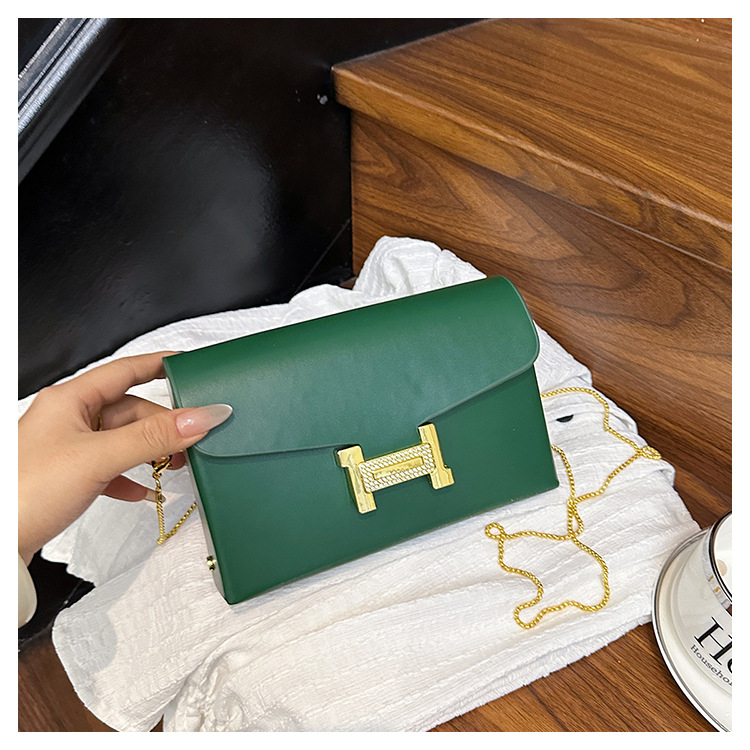 PU anyagú crossbody táska, vízszintes négyszög alakú, zár, poliészter-pamut bélés