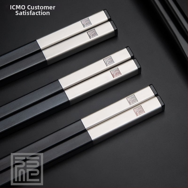 Сплавни палочки за хранене, прост стил, подаръчна кутия, 10 двойки, устойчиви на високи температури, против плесени, неплъзгащи се