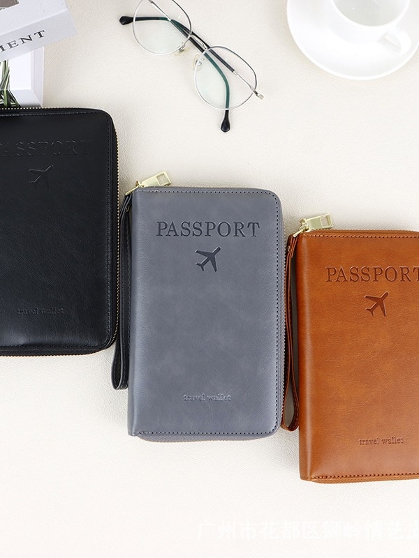 Puxin RFID držač putovnice — PU materijal, proširenje, pohrana karata i dokumenata, zatvarač protiv krađe, poslovno putovanje