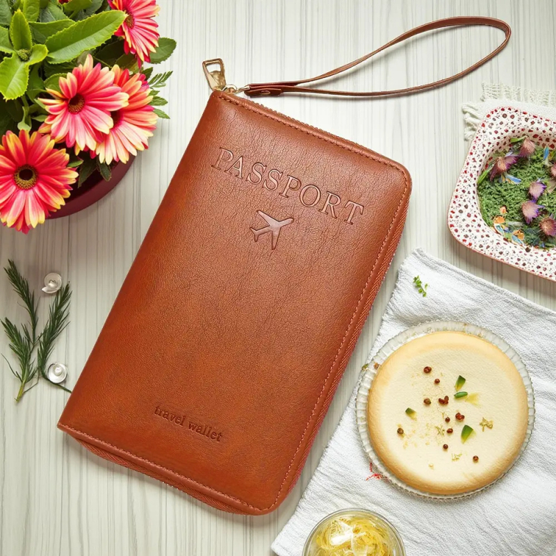 Puxin RFID držač putovnice — PU materijal, proširenje, pohrana karata i dokumenata, zatvarač protiv krađe, poslovno putovanje