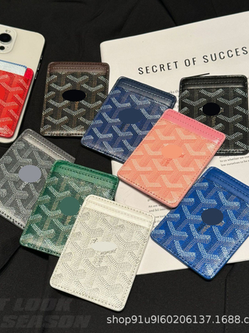 Magnetski držač kartica, ultra-tanka PU kožna futrola, geometrijski uzorak, unisex, proljeće 2025