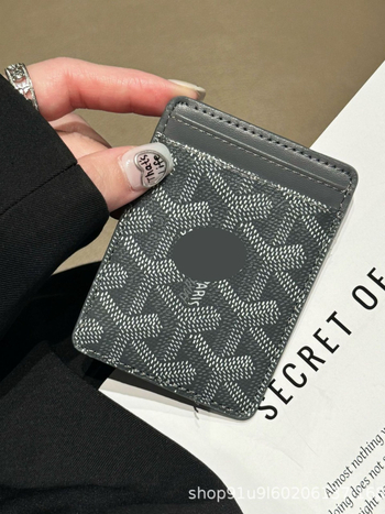 Magnetski držač kartica, ultra-tanka PU kožna futrola, geometrijski uzorak, unisex, proljeće 2025