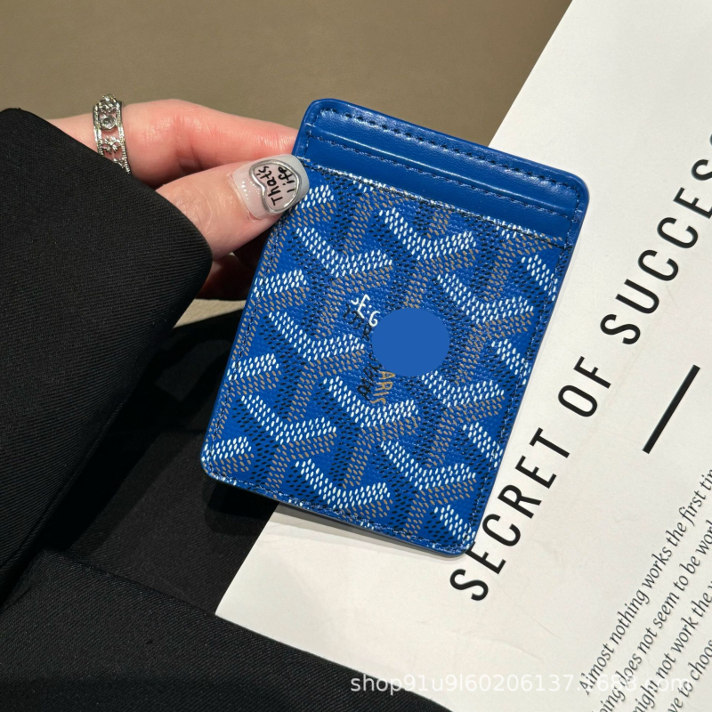 Magnetski držač kartica, ultra-tanka PU kožna futrola, geometrijski uzorak, unisex, proljeće 2025