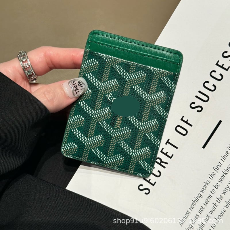 Magnetski držač kartica, ultra-tanka PU kožna futrola, geometrijski uzorak, unisex, proljeće 2025