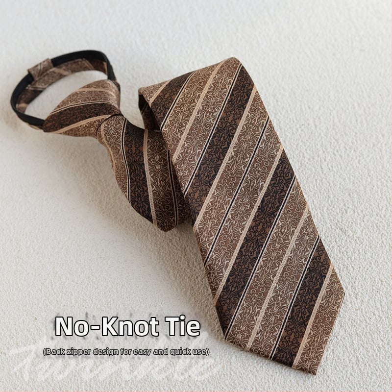 Set cravată și papion cu batistă de buzunar, model dungat, lățime obișnuită, poliester-satin, jacquard, fără nod, pentru nunți și afaceri