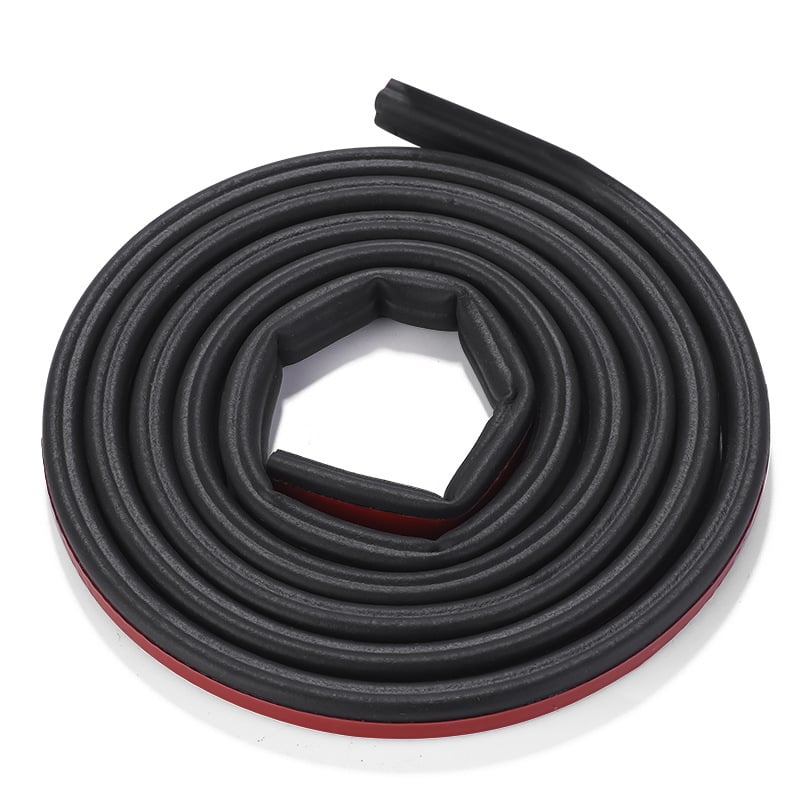 Уплътнителна лента за автомобил – Тип B, гума, универсална за врати, багажник и капак