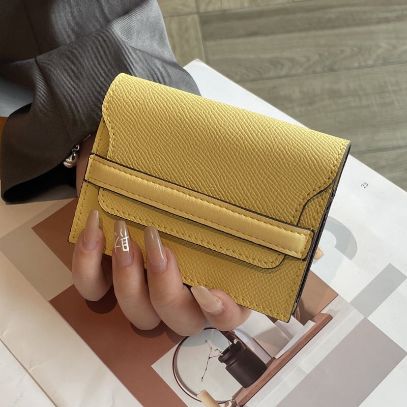 Valódi bőr női kártyatartó, két rétegű marhabőrből, nagy kapacitás, több kártya rekesz, minimalist pénztárca, 2024 ősz