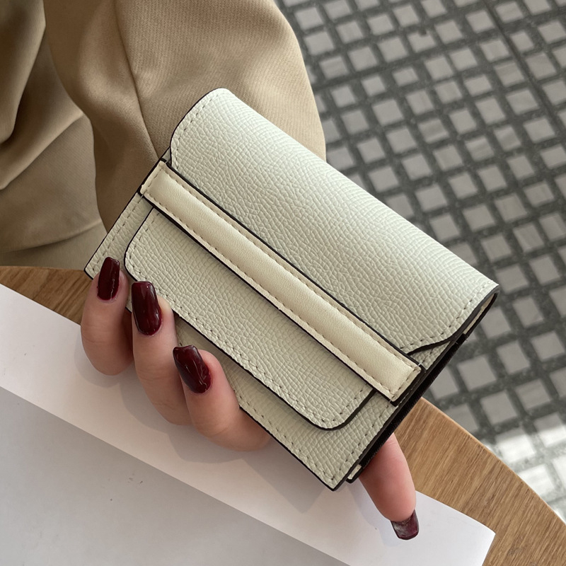 Valódi bőr női kártyatartó, két rétegű marhabőrből, nagy kapacitás, több kártya rekesz, minimalist pénztárca, 2024 ősz