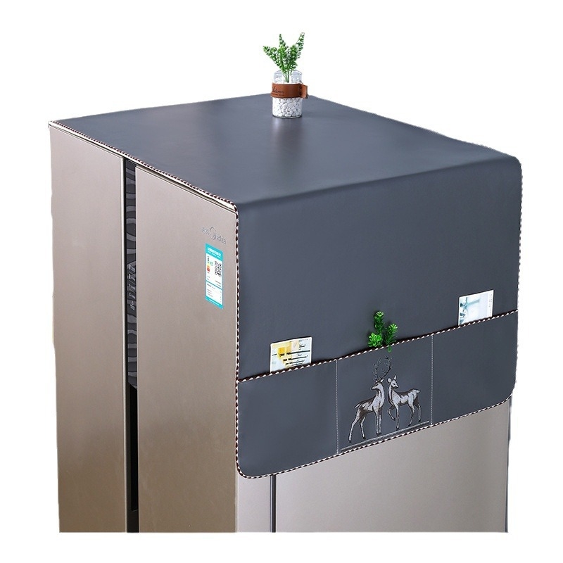 Хладилник покривка за прах от кожа – водоустойчива и маслоустойчива, персонализирана, Nordic стил