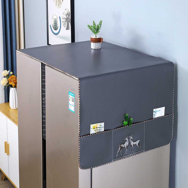 Хладилник покривка за прах от кожа – водоустойчива и маслоустойчива, персонализирана, Nordic стил