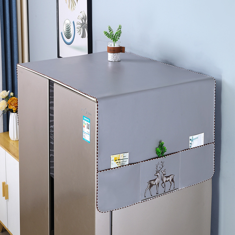 Хладилник покривка за прах от кожа – водоустойчива и маслоустойчива, персонализирана, Nordic стил