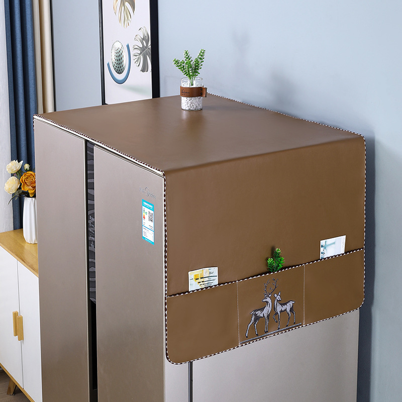 Хладилник покривка за прах от кожа – водоустойчива и маслоустойчива, персонализирана, Nordic стил