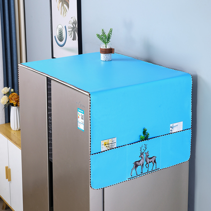 Хладилник покривка за прах от кожа – водоустойчива и маслоустойчива, персонализирана, Nordic стил