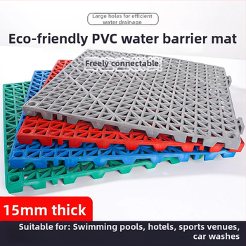 PVC антиплъзгаща подложка за баня и кухня, квадратна шарка, миеща се