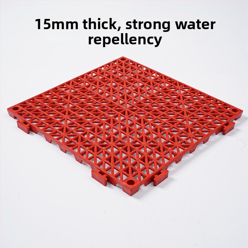 PVC антиплъзгаща подложка за баня и кухня, квадратна шарка, миеща се