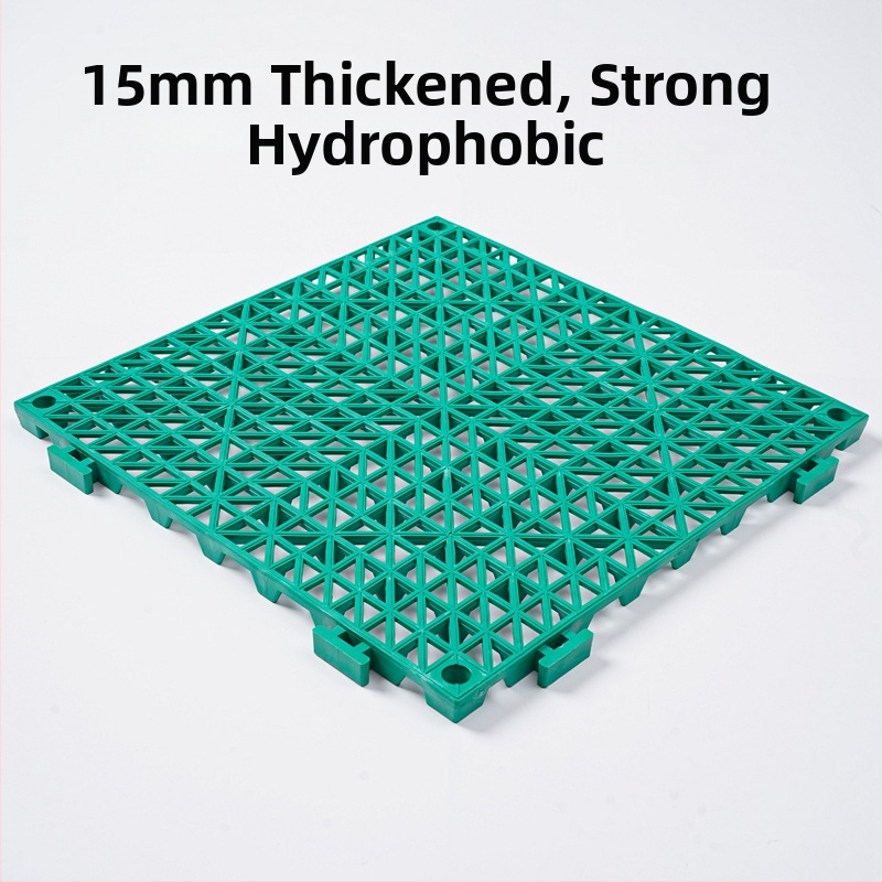 PVC антиплъзгаща подложка за баня и кухня, квадратна шарка, миеща се