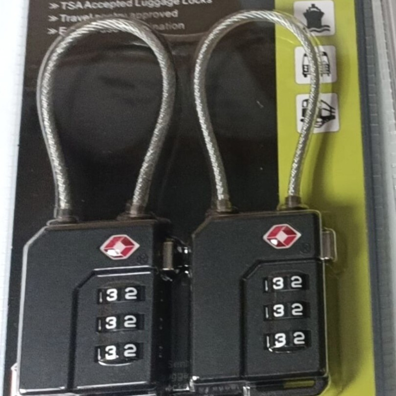 TSA21100 PC пластмасов заключващ код за багаж – тип: код за митнически контрол, 3–4 мм дебелина на заключващия прът, модерен стил