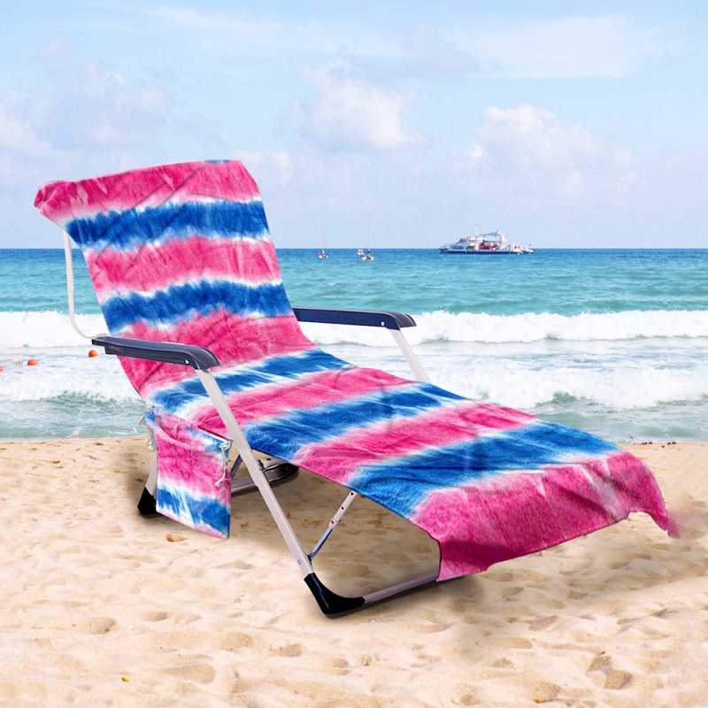 Плажен комплект за шезлонг: покривало от ултра-фина влакна, бързосъхнеща плажна кърпа и дебела лежаща подложка