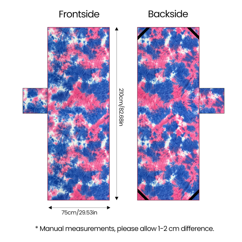 Плажен комплект за шезлонг: покривало от ултра-фина влакна, бързосъхнеща плажна кърпа и дебела лежаща подложка