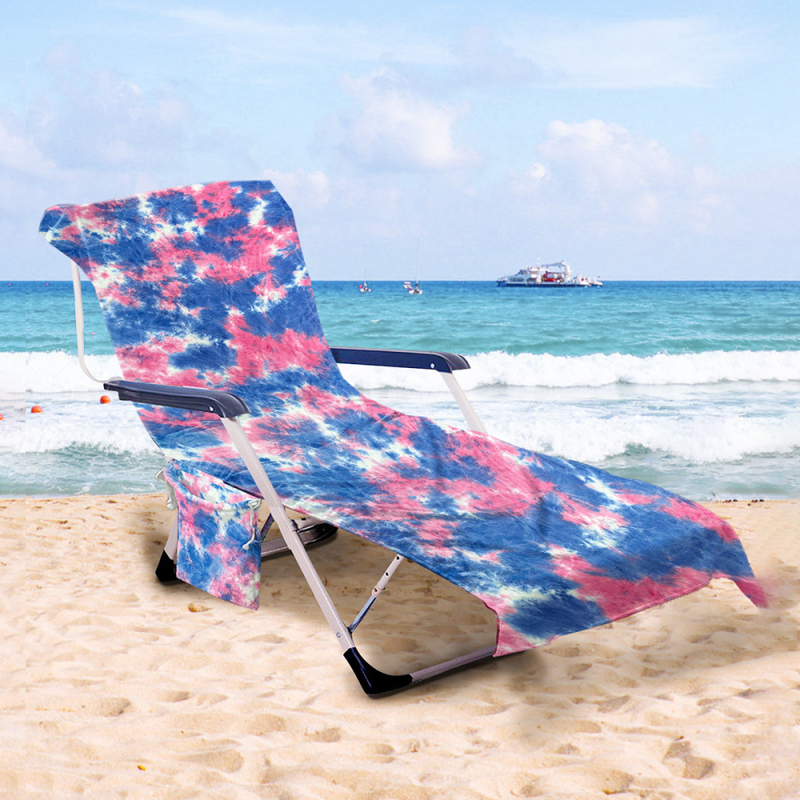 Плажен комплект за шезлонг: покривало от ултра-фина влакна, бързосъхнеща плажна кърпа и дебела лежаща подложка