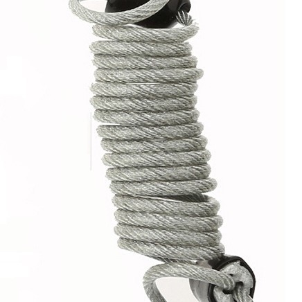 Механичен замък от цинкова сплав със стоманено въже, модел 018L, 5 мм дебелина на пръта; подходящ за багаж, велосипед, каска, мотоциклет и ученическа раница; модерен минималистичен стил; персонализирана обработка