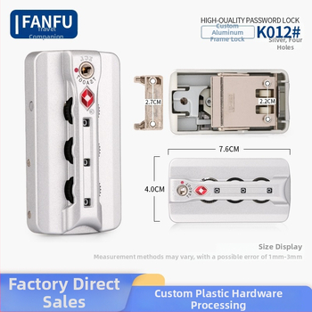 Κλειδαριά βαλίτσας με αλουμινένιο πλαίσιο – Αντικλοπή, αλουμίνιο, Fanfu Αξεσουάρ αποσκευών
