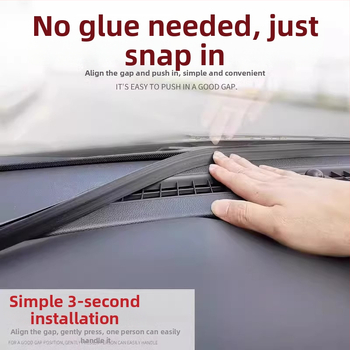 Guminė tarpinė sandarinimo juosta Xpeng centriniam valdymo paneliui, silikono medžiaga, modelis Xpeng central control sealing strip