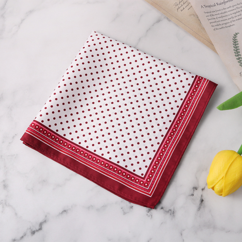 WISS vīriešu kabatas lakats ar Cashew Flower rakstu, poliestera šķiedra, brīvs stils, drukāts