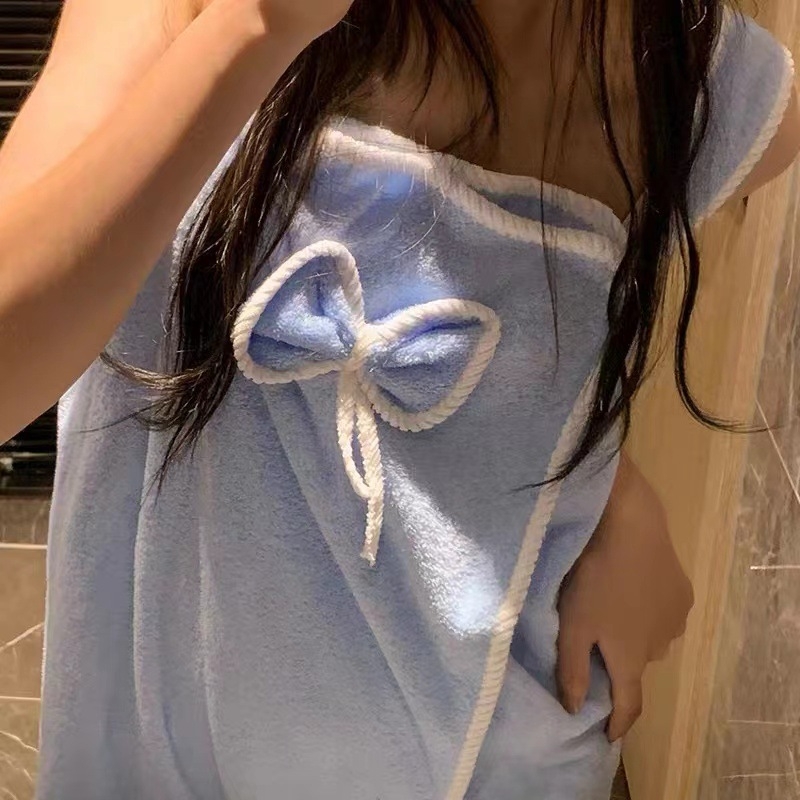 Moterų maudymosi chalatas su kaspinu, koralo flis, poliesteris, ruduo, Princesės serija, 300 g