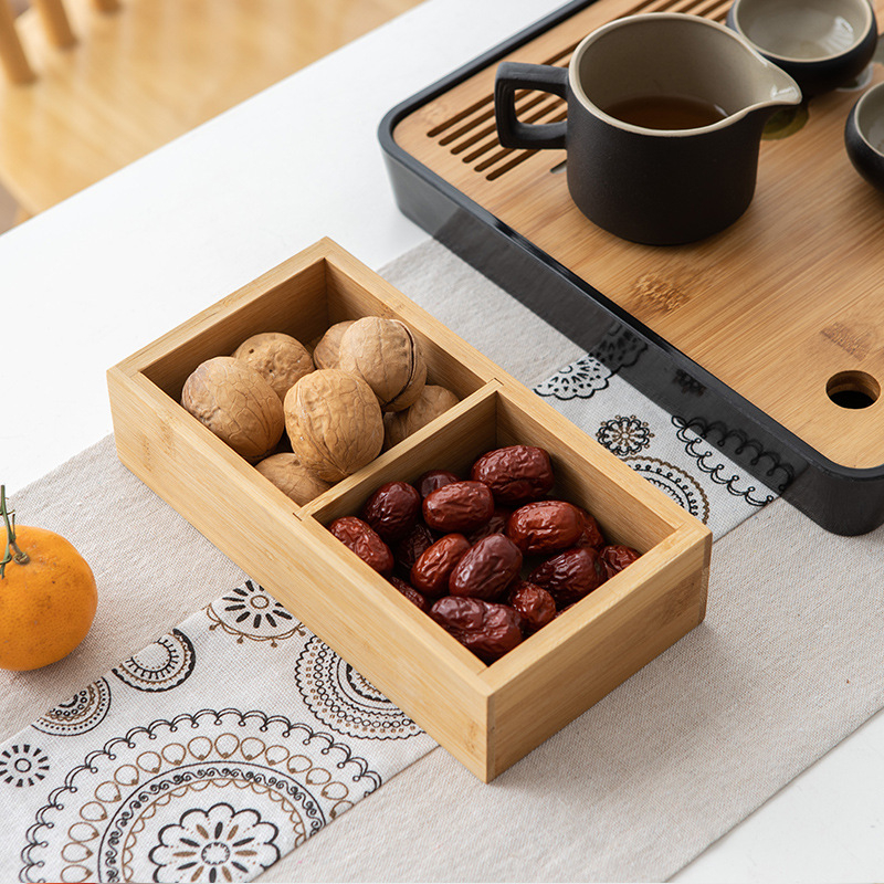 Tang Xiaoshuai деветсекционна чиния за сушени плодове, без боя и восък, здравословна чиния за сервиране