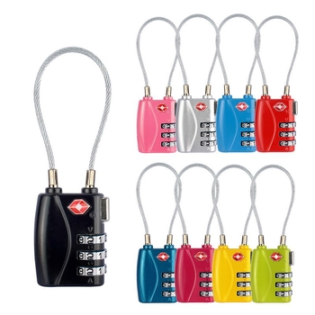 TSA719 заключване за багаж, механично, цинкова сплав, Jiashijie марка, подходящо за ципове на багаж, дебелина на пръчката 4 мм