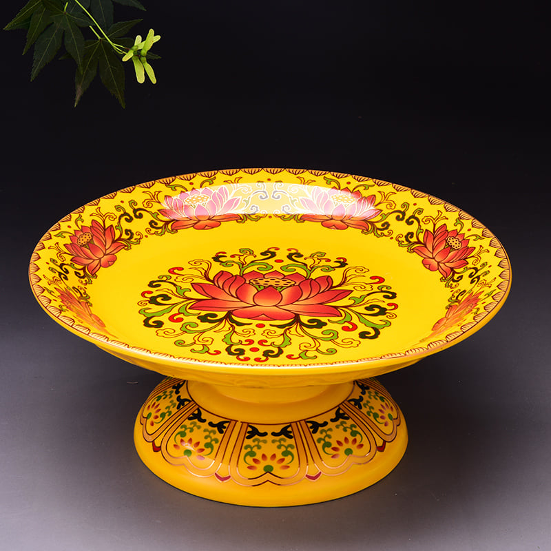 Keraminė dovanojimo plokštelė namų naudojimui, pritaikymas prieinamas, spalvoto dengimo paviršius, paprastas ir šiuolaikiškas stilius, Fengyunfei prekės ženklas