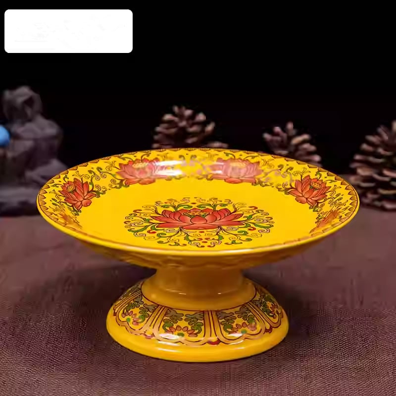 Keraminė dovanojimo plokštelė namų naudojimui, pritaikymas prieinamas, spalvoto dengimo paviršius, paprastas ir šiuolaikiškas stilius, Fengyunfei prekės ženklas