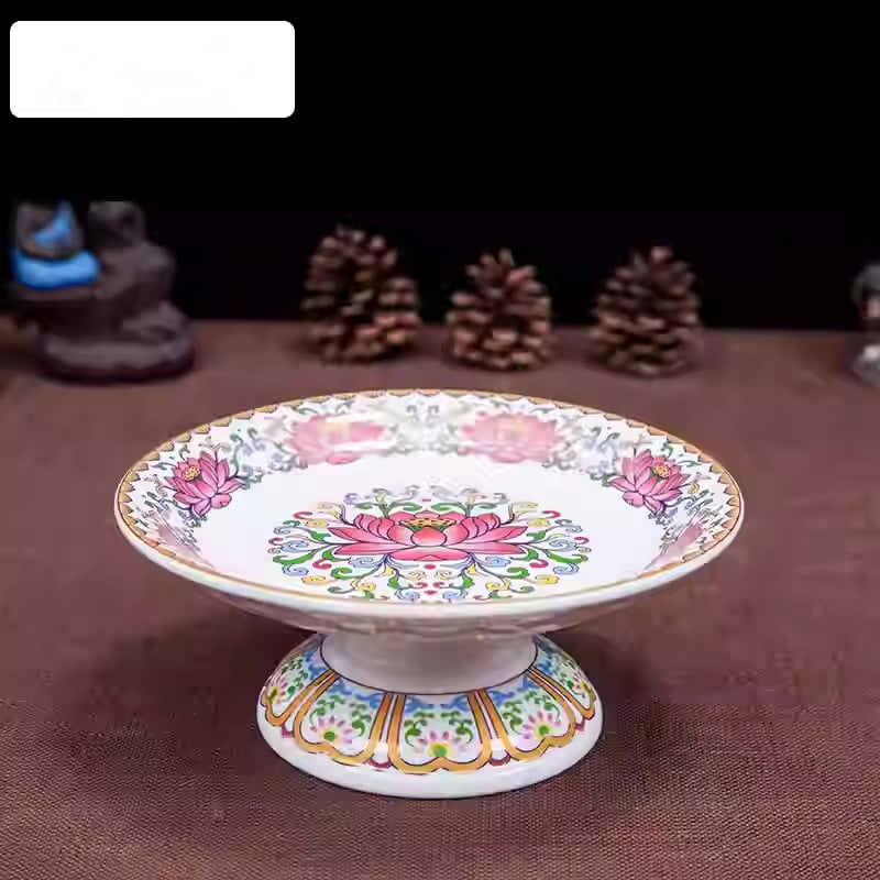 Keraminė dovanojimo plokštelė namų naudojimui, pritaikymas prieinamas, spalvoto dengimo paviršius, paprastas ir šiuolaikiškas stilius, Fengyunfei prekės ženklas