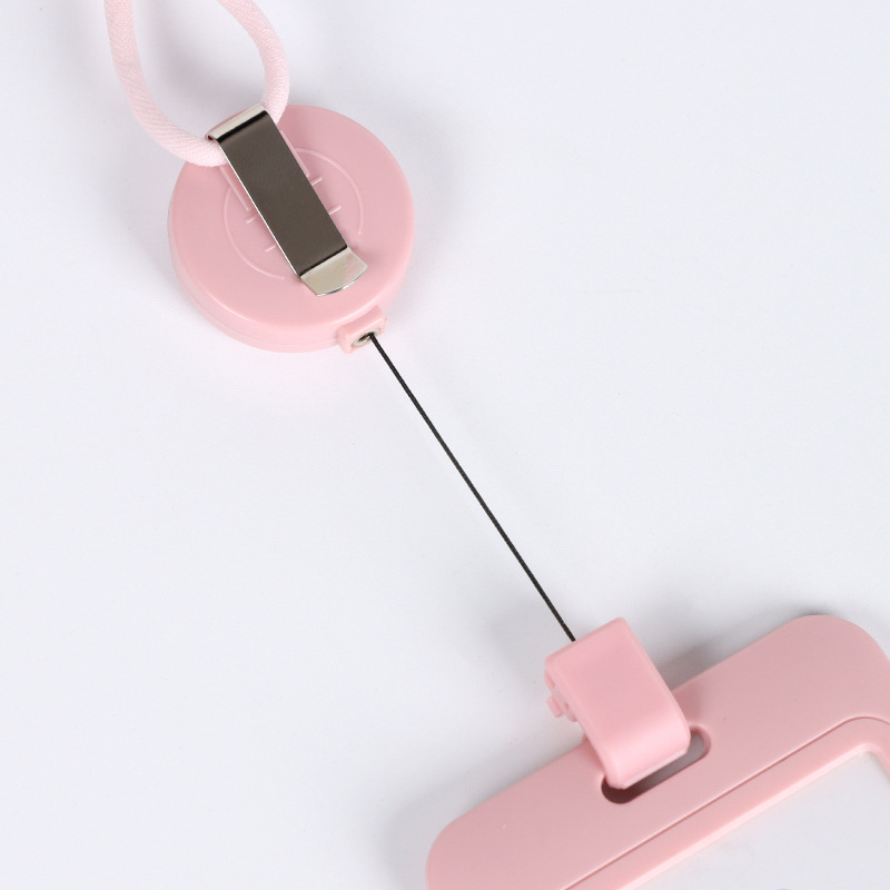 QORI plastična kartična futrola s izvlačnim naramenjem – tvrdi kućište, za kartice kampusa i kartice za obrok, poslovni/uredski stil